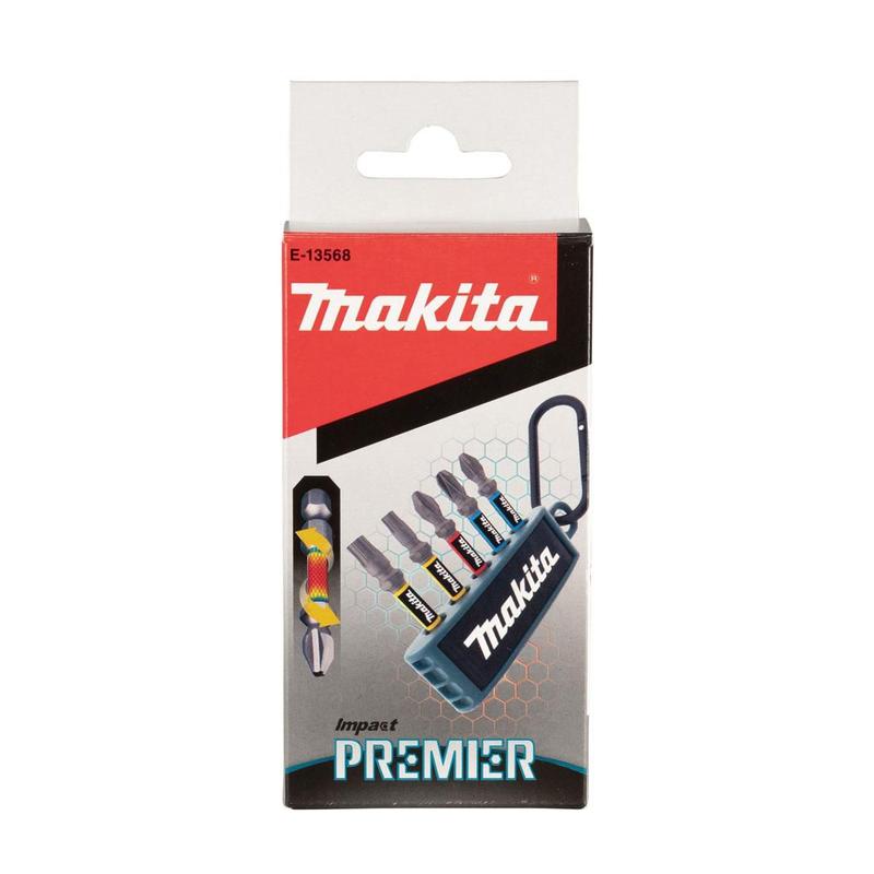 Kit Bits Makita Impact Premier 5 Peças E-13568 - Jogo de Bits